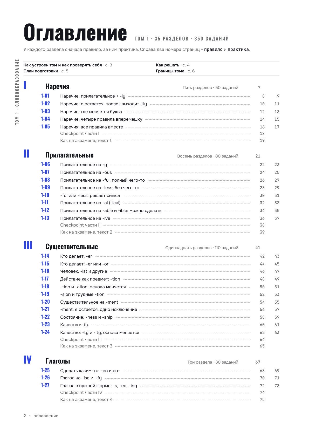 Оглавление тома 1, страница 2